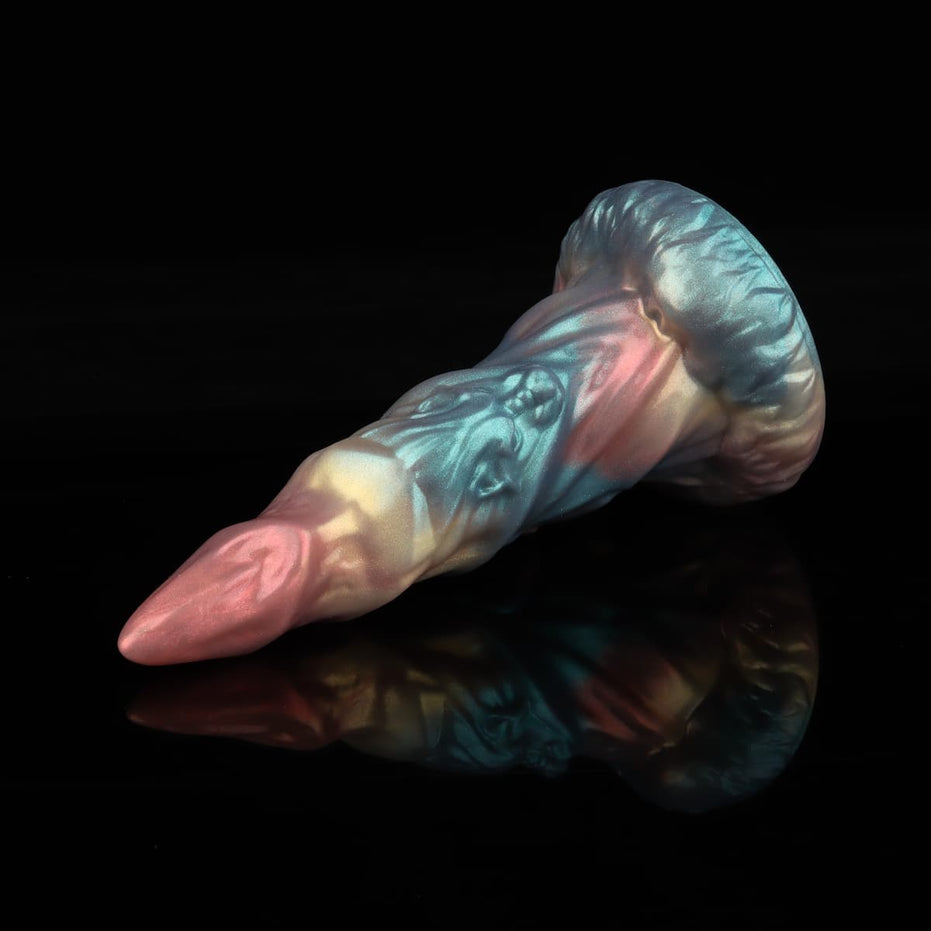 Bullhorn Tip Rainbow Electric Dildo