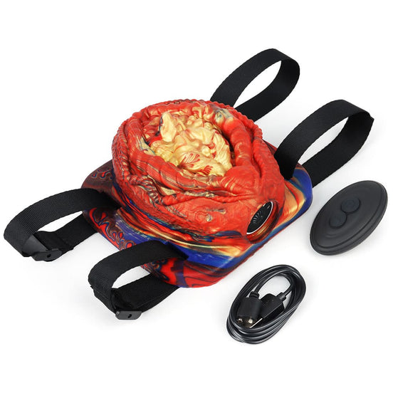 Vibrating Grinder Red Blue Gold