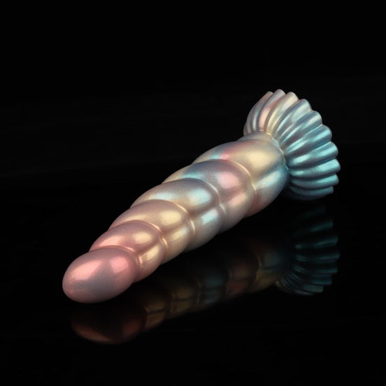 Twisted Rainbow Electric Dildo