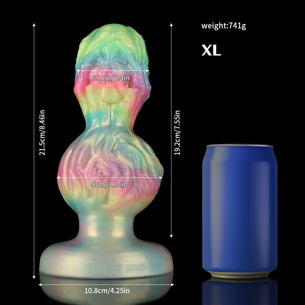 Talon Skull Gradient Pink Green Butter Plug