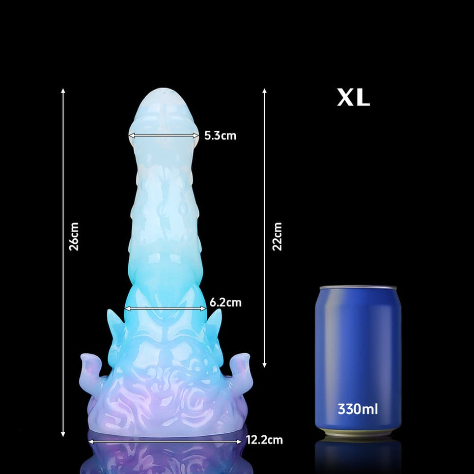Paw Shaped Blue-Purple Gradient Dildo