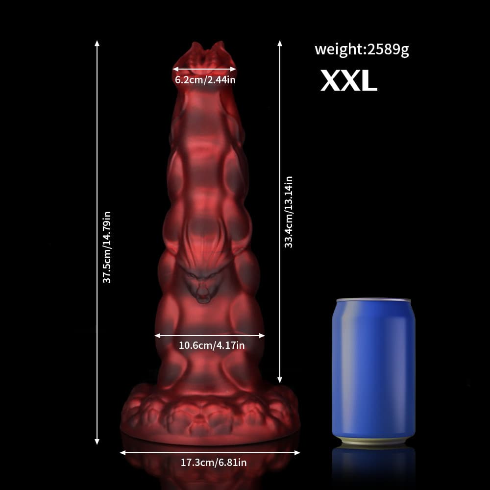 Sphinx Crimson Fantasy Dildo-Knot Dildo