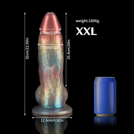 Gentleman Rainbow Fantasy Dildo-Knot Dildo