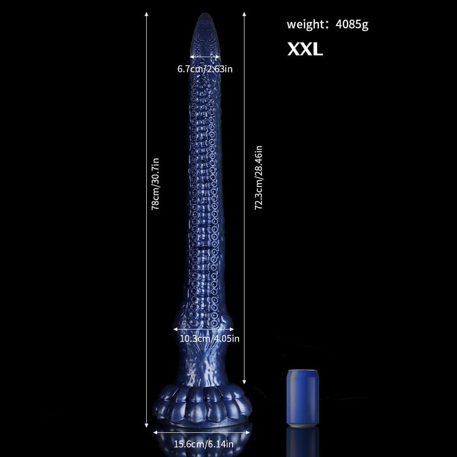 Eel Blue Oversized Tentacle Anal Plug