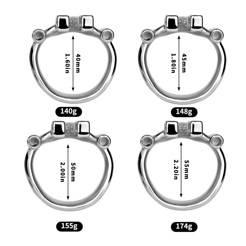 FRRK-265 Thickened Flat Heavy Chastity Cage