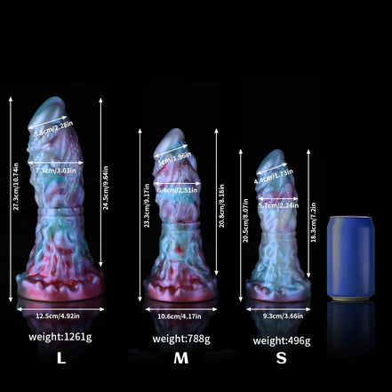 Capricorn Gradient Blue Purple Dildo